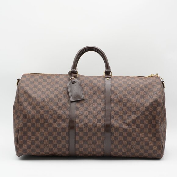 Pre-owned LOUIS VUITTON Damier Ebene Keepall 55 - Picture 1 of 6